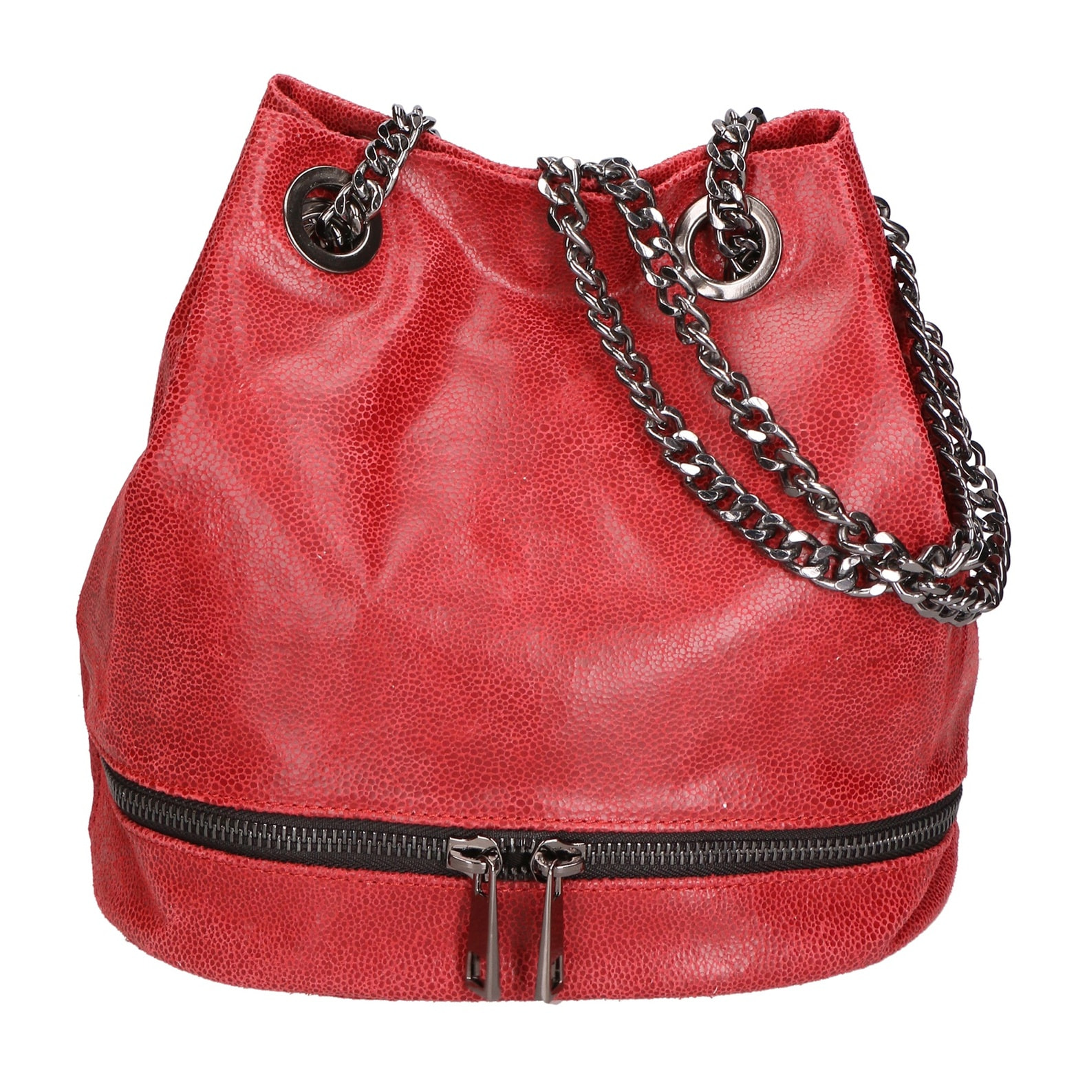 Borsa a spalla da donna - Modello Cora - Vera pelle - 30.0 x 26.0 x 17.0 cm