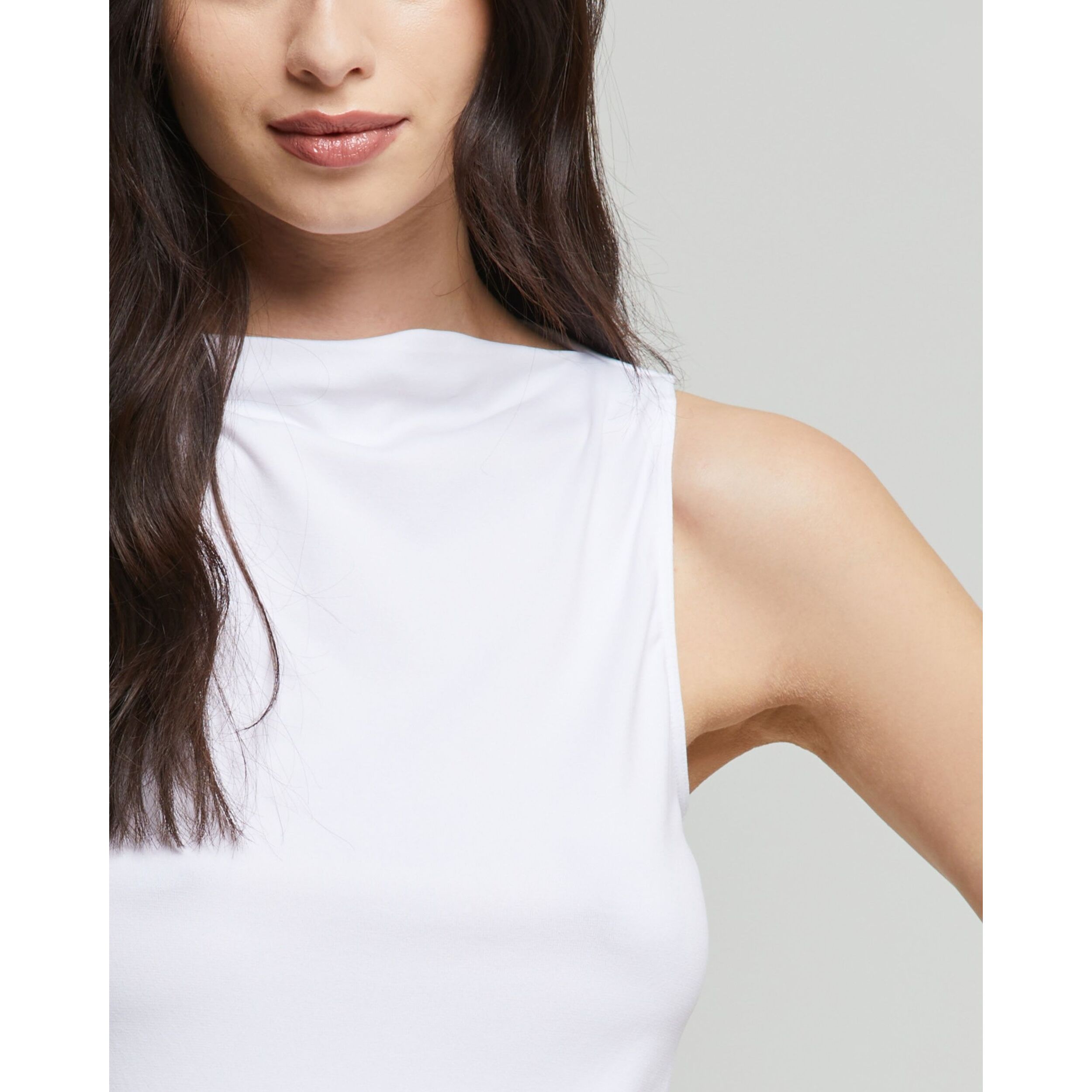 Smanicato scollo barchetta seamless