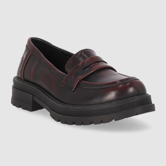 Zapatos - Burdeos - Tacón: Bajo