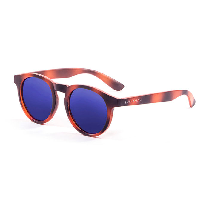 Gafas de sol PALO ALTO NEWPORT - Tiras verticales marrón / Revo azul cielo