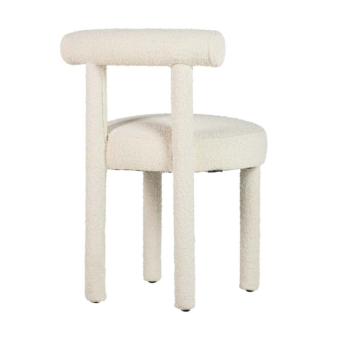 Silla Madera Arce Boucle Blanca 49x52x75 Cm