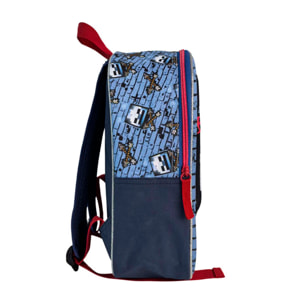 Minecraft Hostile Behaviour Mochila Preescolar 3D. Bolsillo lateral. Espaldera acolchada.