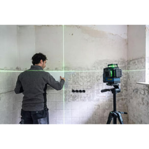 Laser 3 plans GLL 12V-100-33 CG - BOSCH - avec 1 baterie 12V 2.0Ah - chargeur - accessoire -LBoxx - 0601065401