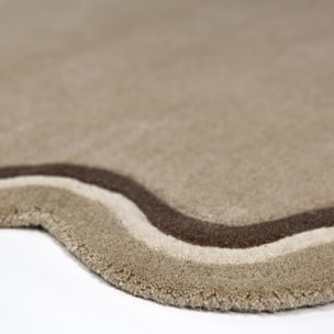 Tapis en laine rond LOIS SCALLOP