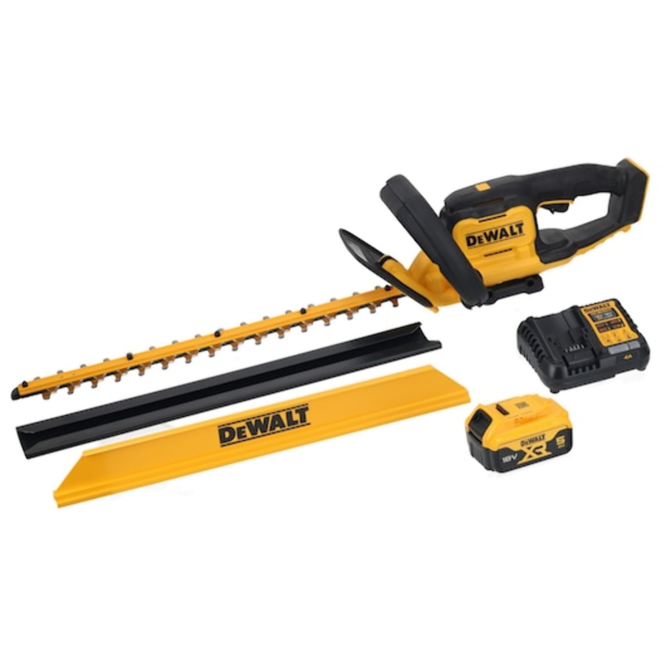Taille haies 55 cm écartement de 25 mm XR 18V 5 Ah Li-ion - DEWALT - DCMHT564P1-QW