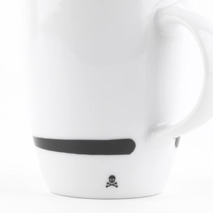 Set de 8 tazas calavera de 330ml en porcelana blanca scalpers home