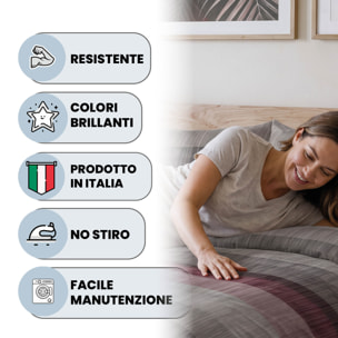 PARURE COPRIPIUMINO INFINITY - 100% Microfibra