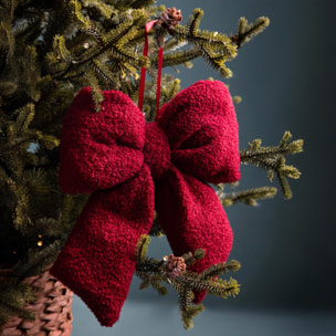 Fiocco natale lana - Pezzi 4 - ROSSO - Bianchi Dino SpA