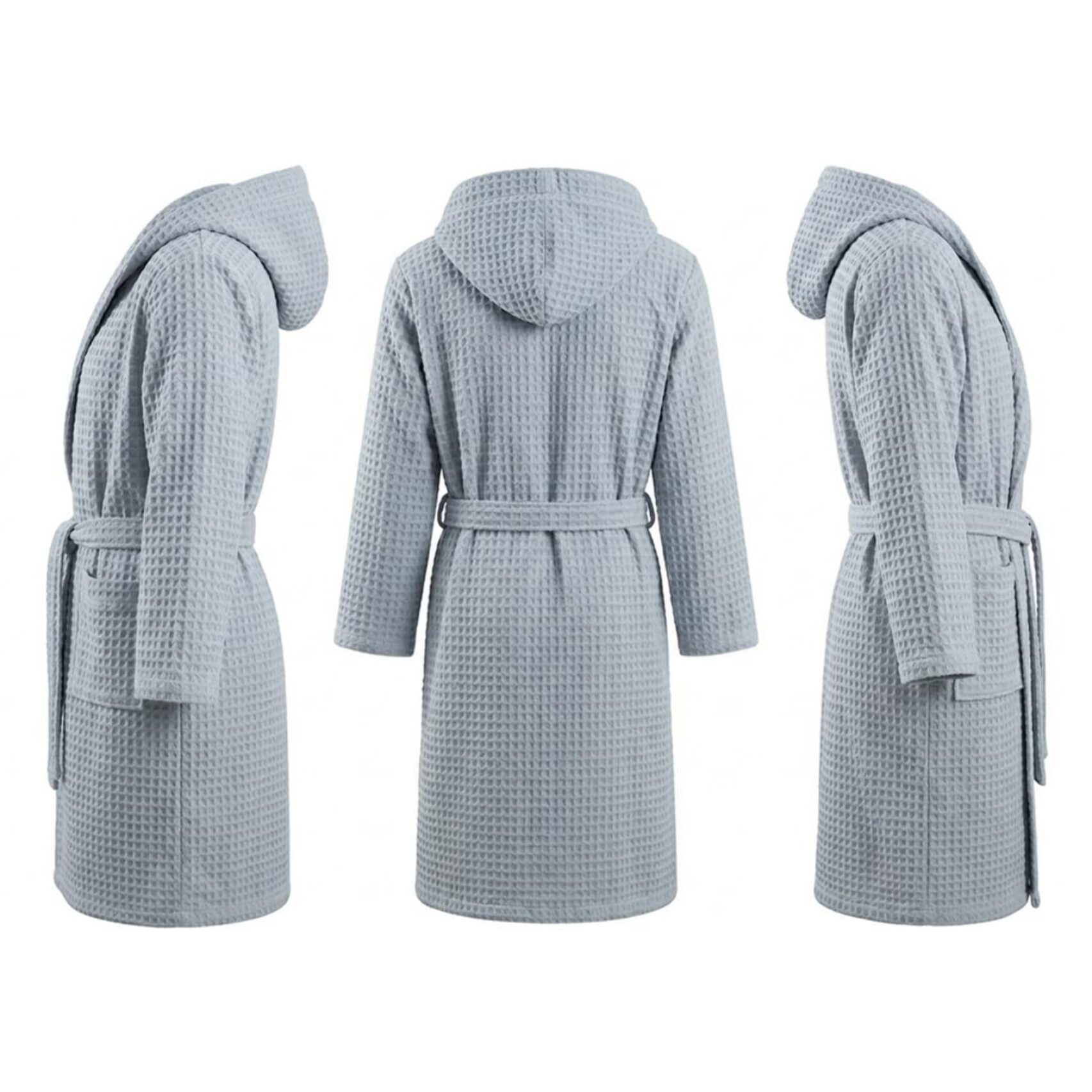 INTRECCI HOME Accappatoio Uomo e Donna, in Morbido Cotone 300 g, , Morbidezza Extra, Avvolgente, con Cappuccio e Tasche, Elegante e Confortevole,