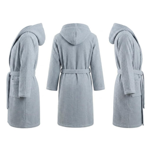 INTRECCI HOME Accappatoio Uomo e Donna, in Morbido Cotone 300 g, , Morbidezza Extra, Avvolgente, con Cappuccio e Tasche, Elegante e Confortevole,