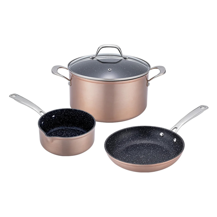 Set de 4 pièces en aluminium