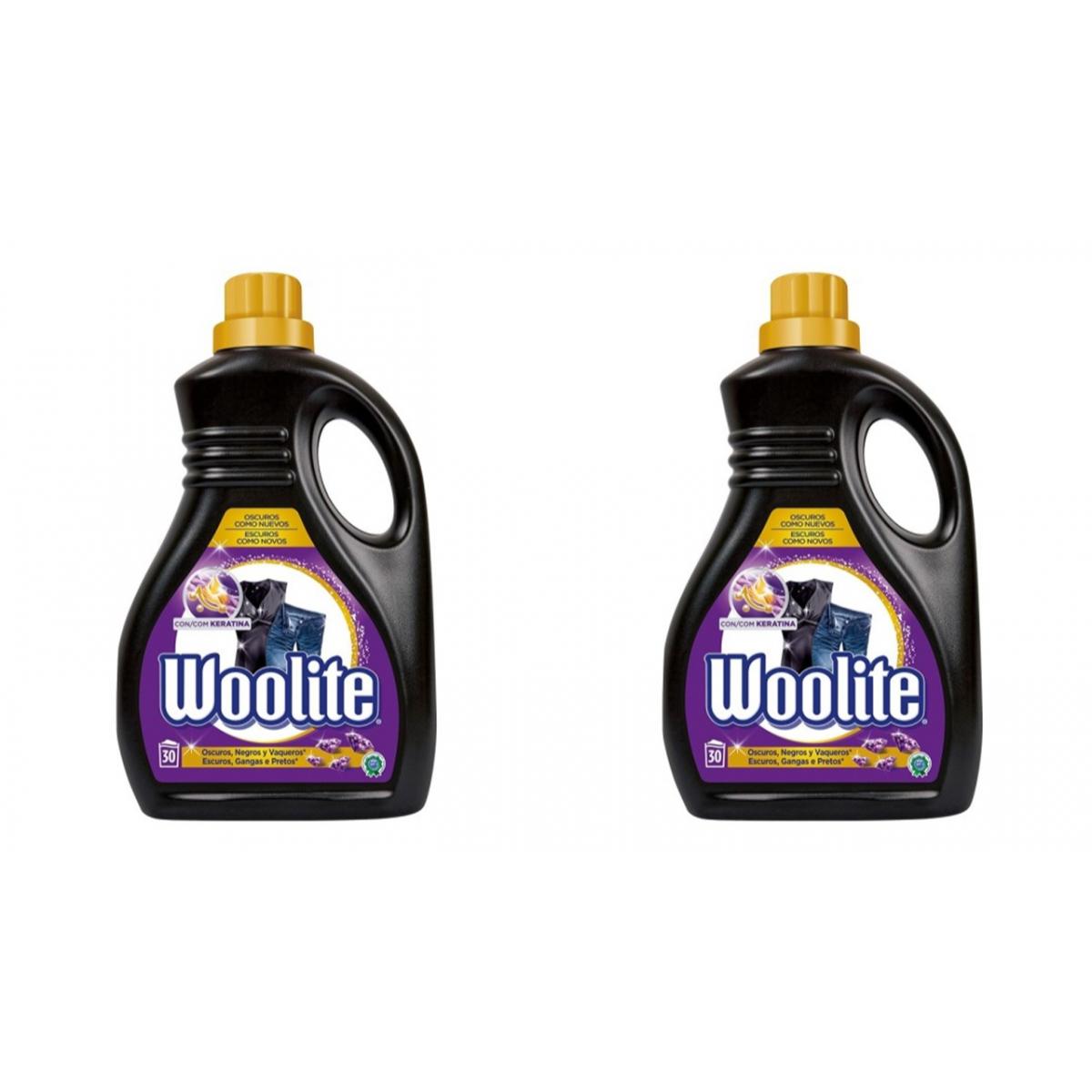 PACK 2 DETERGENTES WOOLITE PARA ROPA DELICADA OSCURA 30 LAVADOS