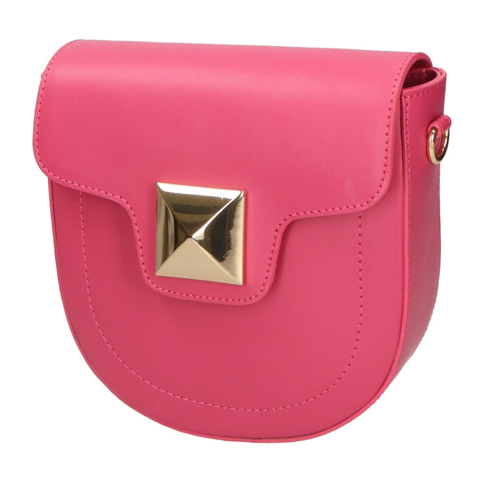 Borsa a tracolla da donna - Modello Calista - Vera pelle - 19.0 x 20.0 x 7.0 cm