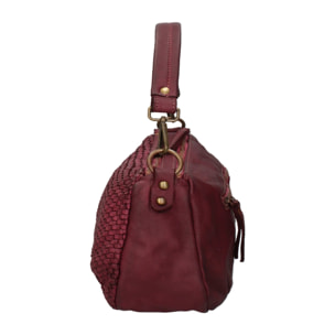 Borsa a spalla da donna - Modello Novella - Vera pelle - 31.0 x 18.0 x 12.0 cm