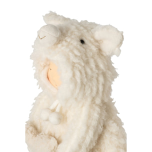 J-Line Enfant mouton - polyester - blanc