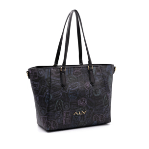 Borsa a spalla  da donna Poliuretano Prodotto alla Moda 44x16x28 cm