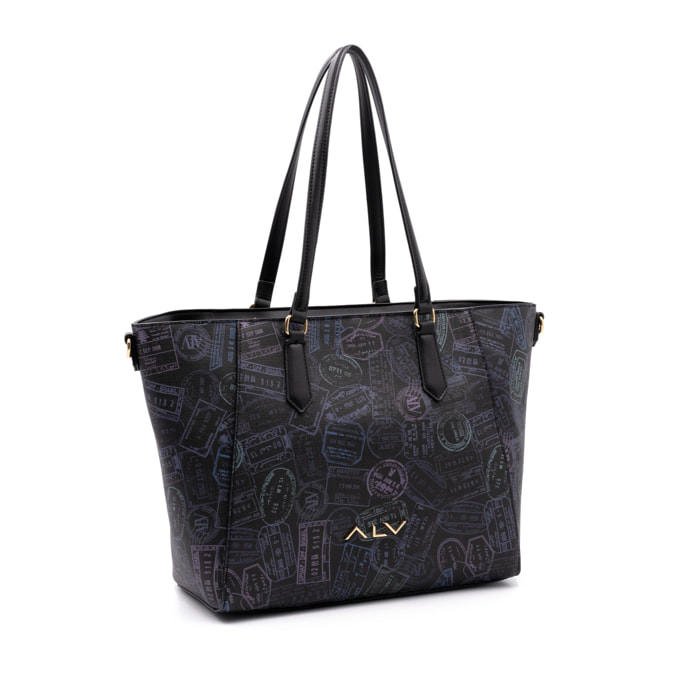 Borsa a spalla  da donna Poliuretano Prodotto alla Moda 44x16x28 cm