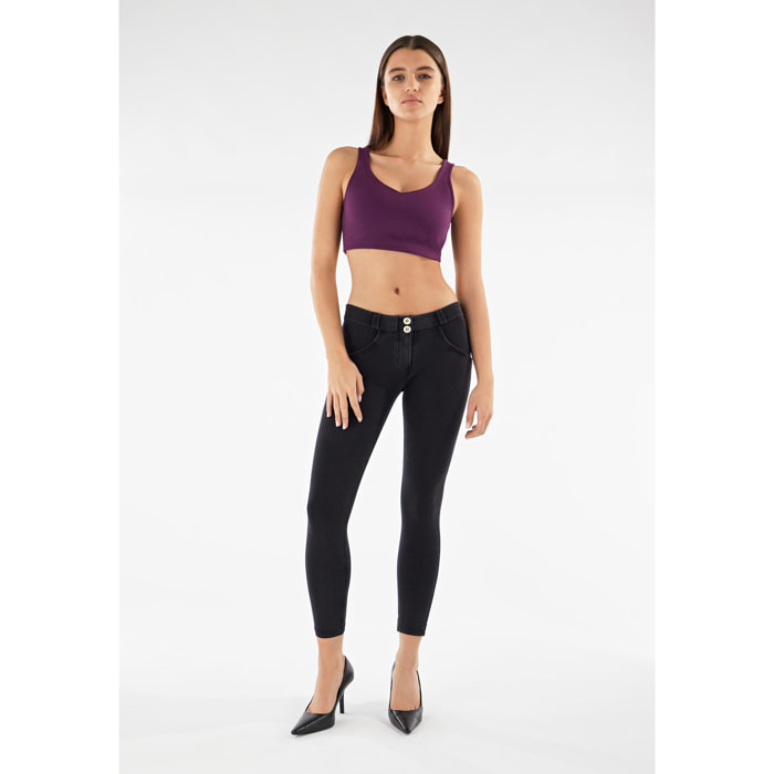 Jeggings push up WR.UP® 7/8 vita bassa in jersey sostenibile