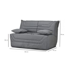 BZ banquette en tissu 140x190cm - CARAMEL