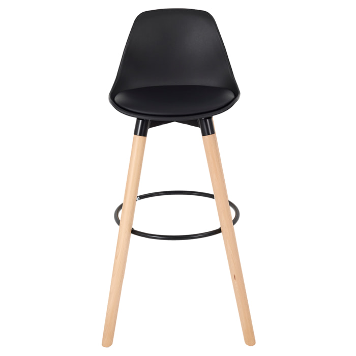 Tabouret De Bar Walt Noir - Lot De 2