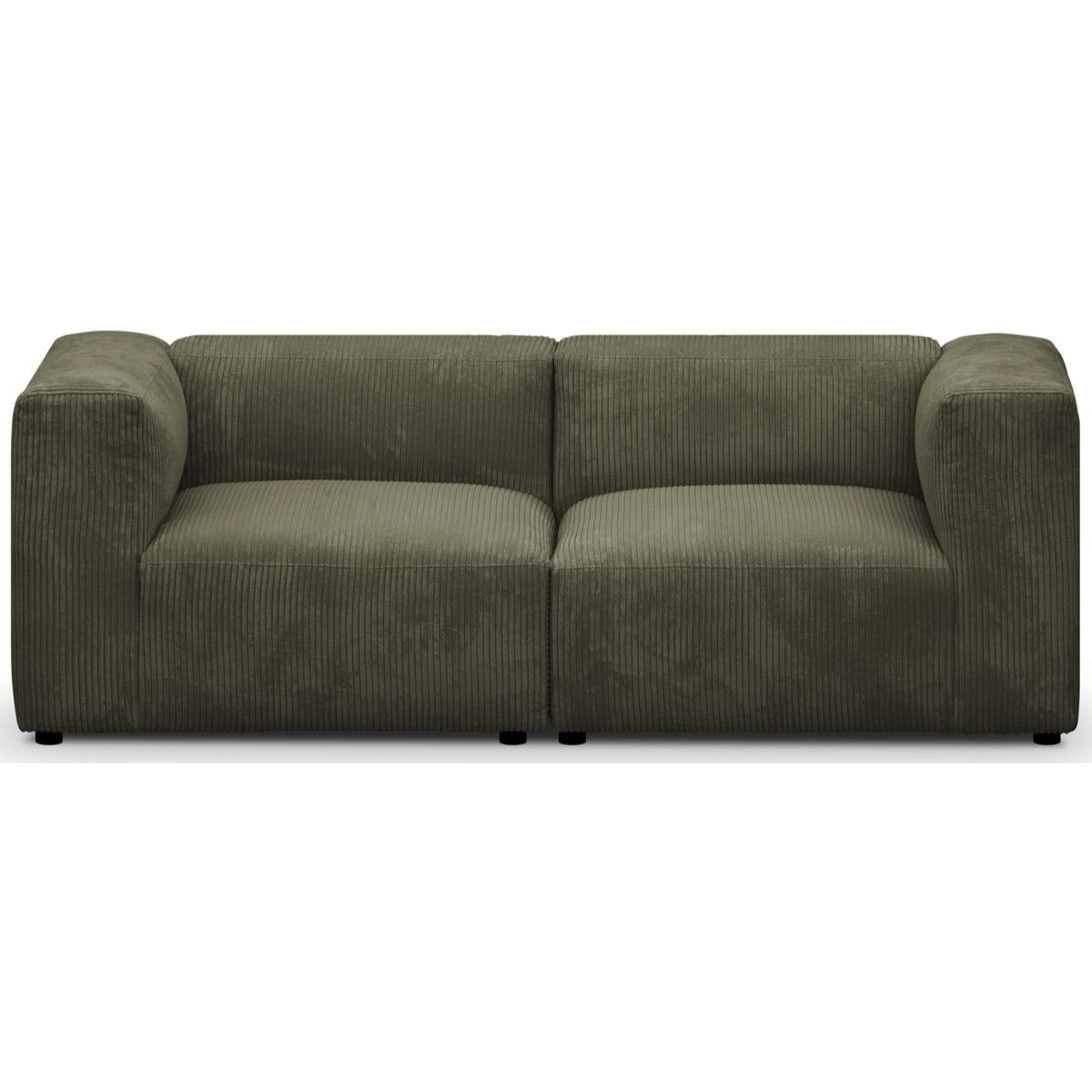 Canapé modulable 3 places en velours côtelé - MODULO