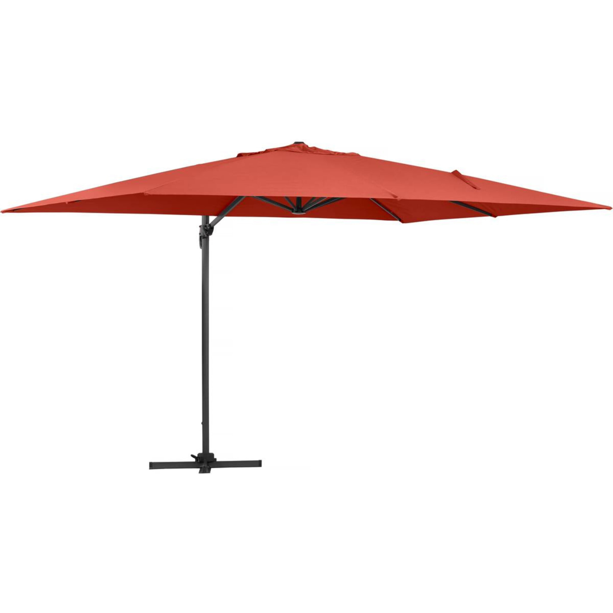 Parasol déporté "Sun 4" - 3 x 4 m - Rouge