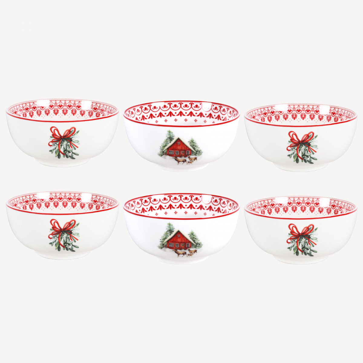 Lot de 6 bols médiums, SOUVENIRS D'ANTAN
