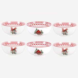 Lot de 6 bols médiums, SOUVENIRS D'ANTAN