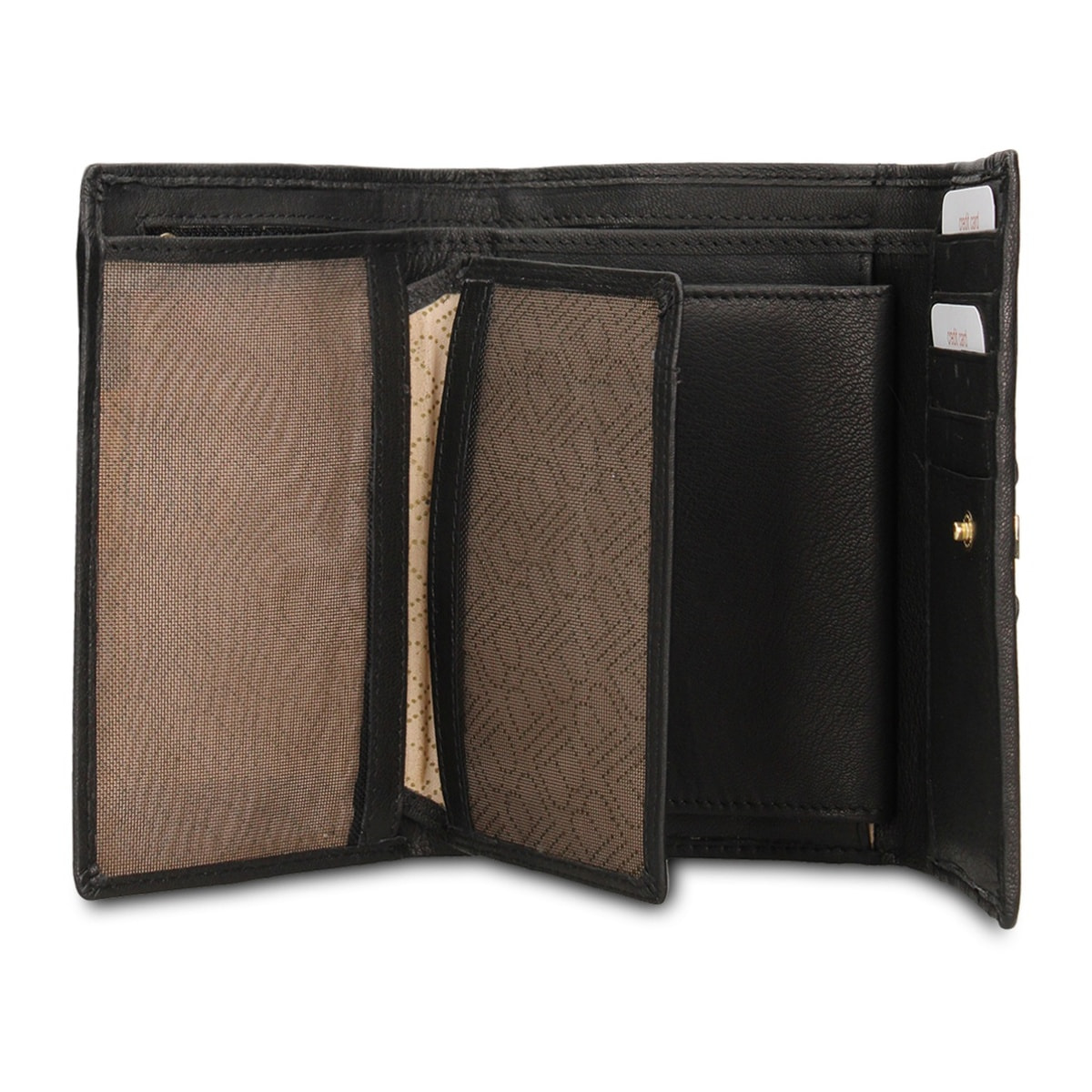 Portafoglio donna in vera pelle - Modello Rubino Prime - Casual - 15.0 x 10.0 x 3.5 cm