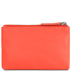 Monedero Piel Mujer Jaslen Amberes Rojo