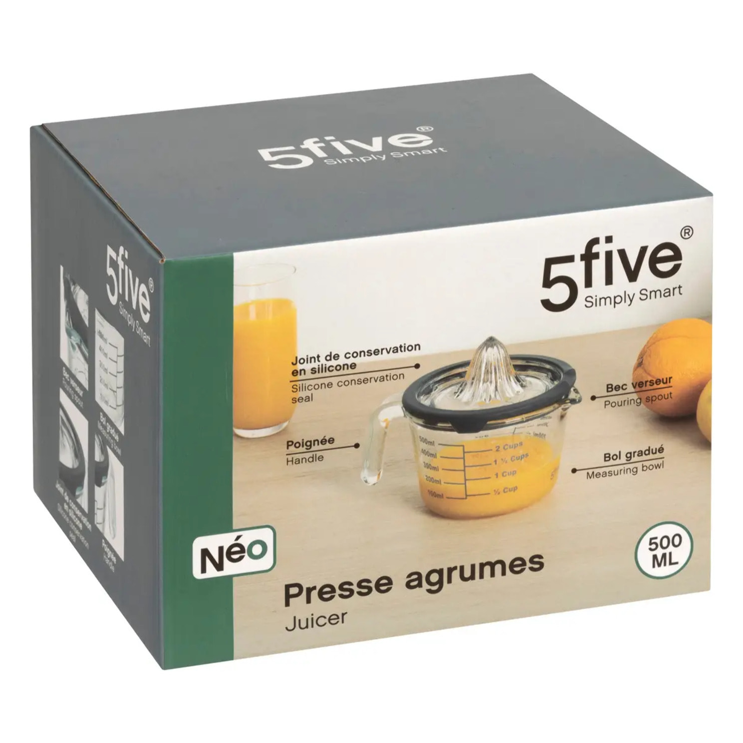 Presse-agrumes "Néo 2" avec verre doseur, 500 ml