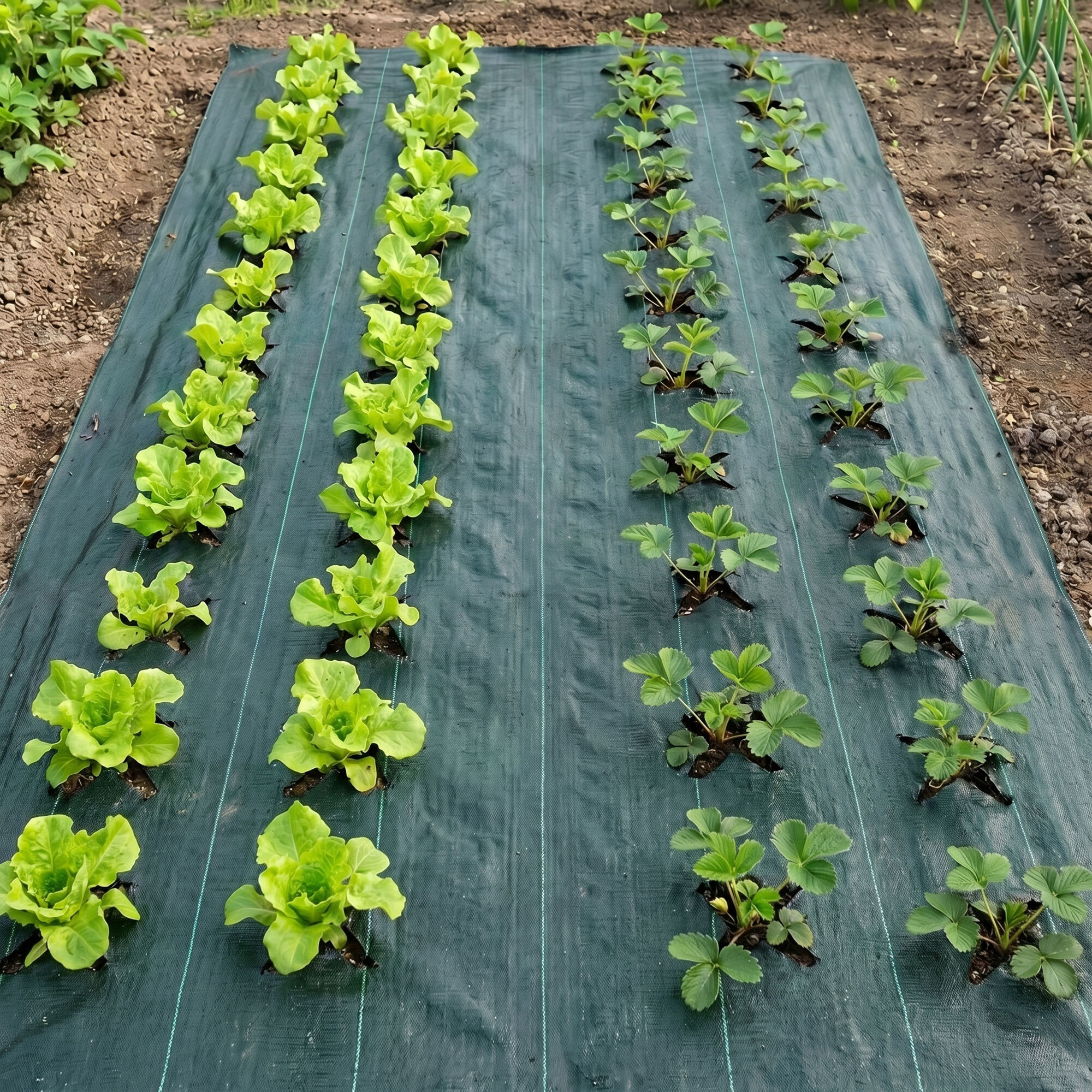 Nyumput - Telo Pacciamatura 10x1,60 m 100Gr/mq tessuto permeabile antierbacce antialga per orto giardino verde