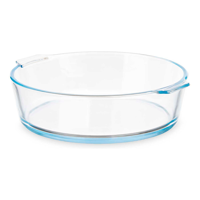 BANDEJA BOROSILICATO REDONDA ASAS 1600ML