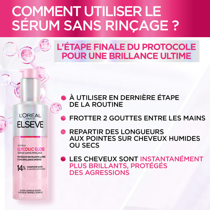 L'Oréal Paris Elseve Ultimate Glycolic Gloss Sérum Sans Rinçage 150ml