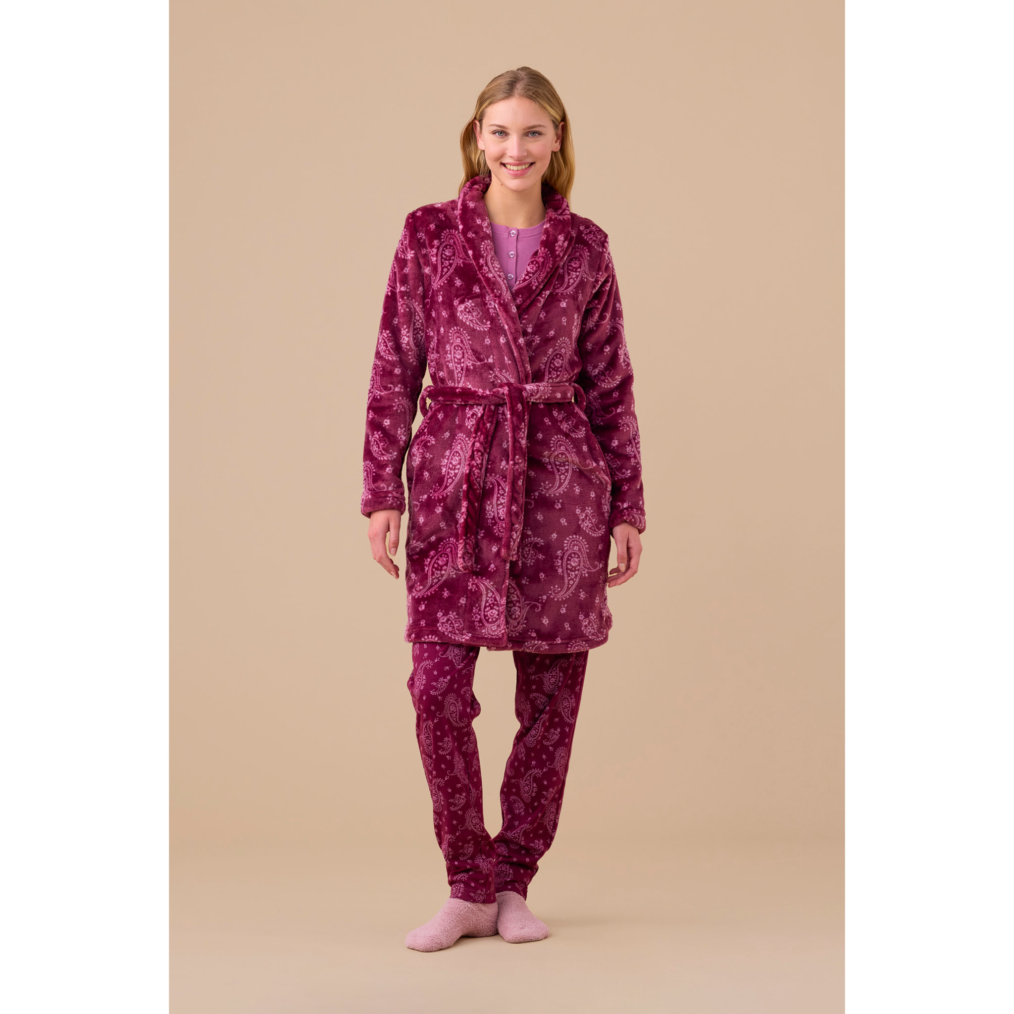 Vestaglia donna coral articolo cachemire. Noidinotte