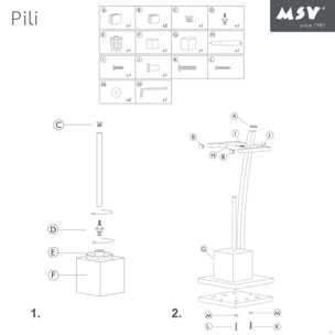 Combiné Wc Pili Chromé Gris MSV