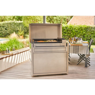 Plancha gaz FORGE ADOUR Premium 75 Inox 3 brûleurs à poser 75.5x41 cm