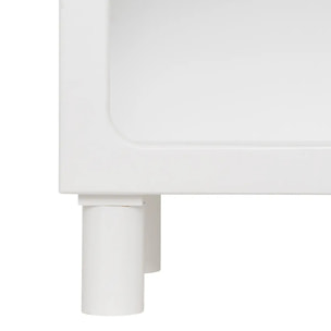 Chevet 1 compartiment "Tara" blanc 42x40x32cm