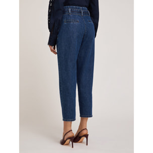 Motivi - Jeans balloon fit con cintura misto lyocell - Blu