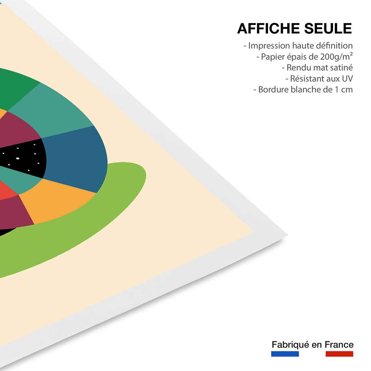 Affiche  rainbow escargot Affiche seule