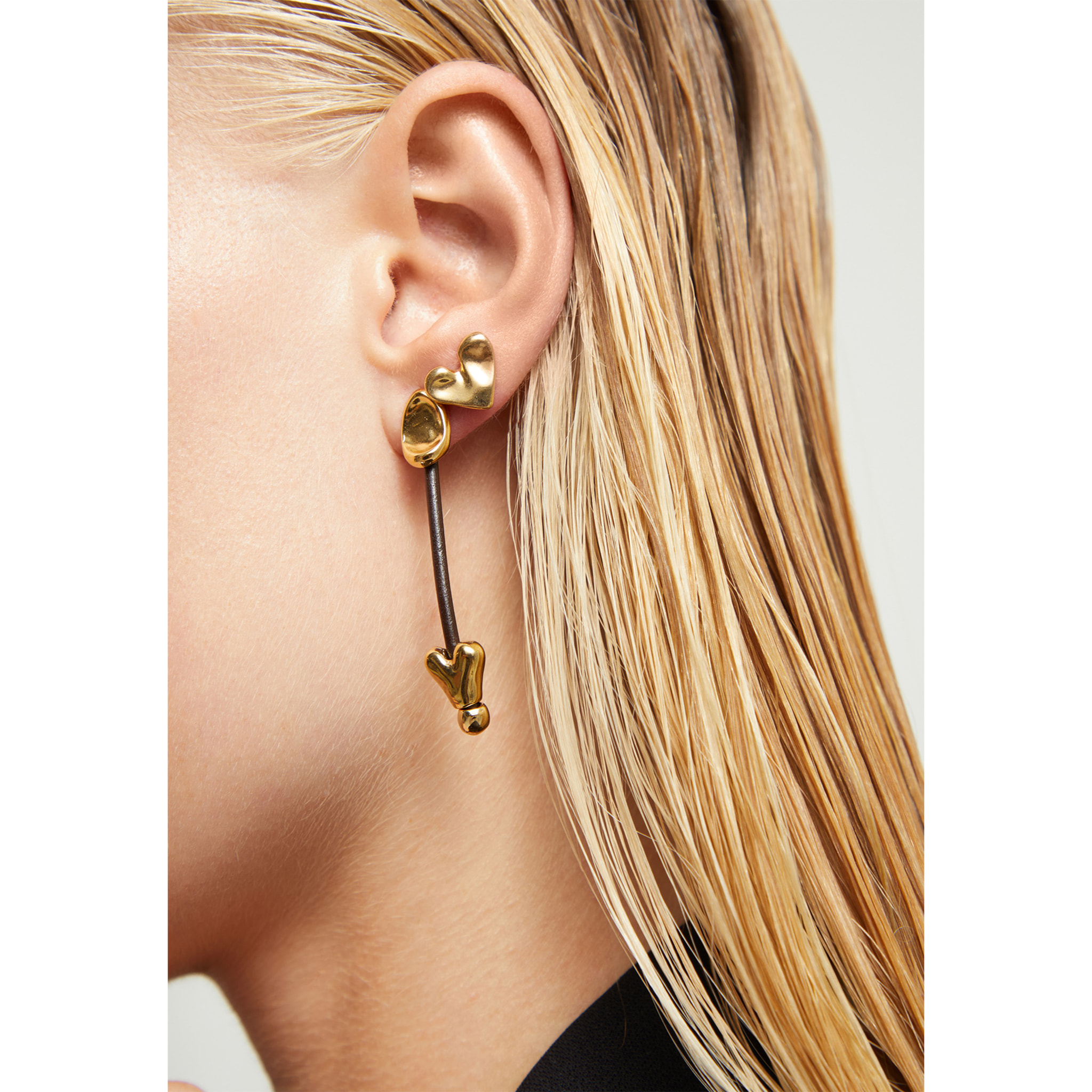 Pendiente PÁLPITO DORADO U