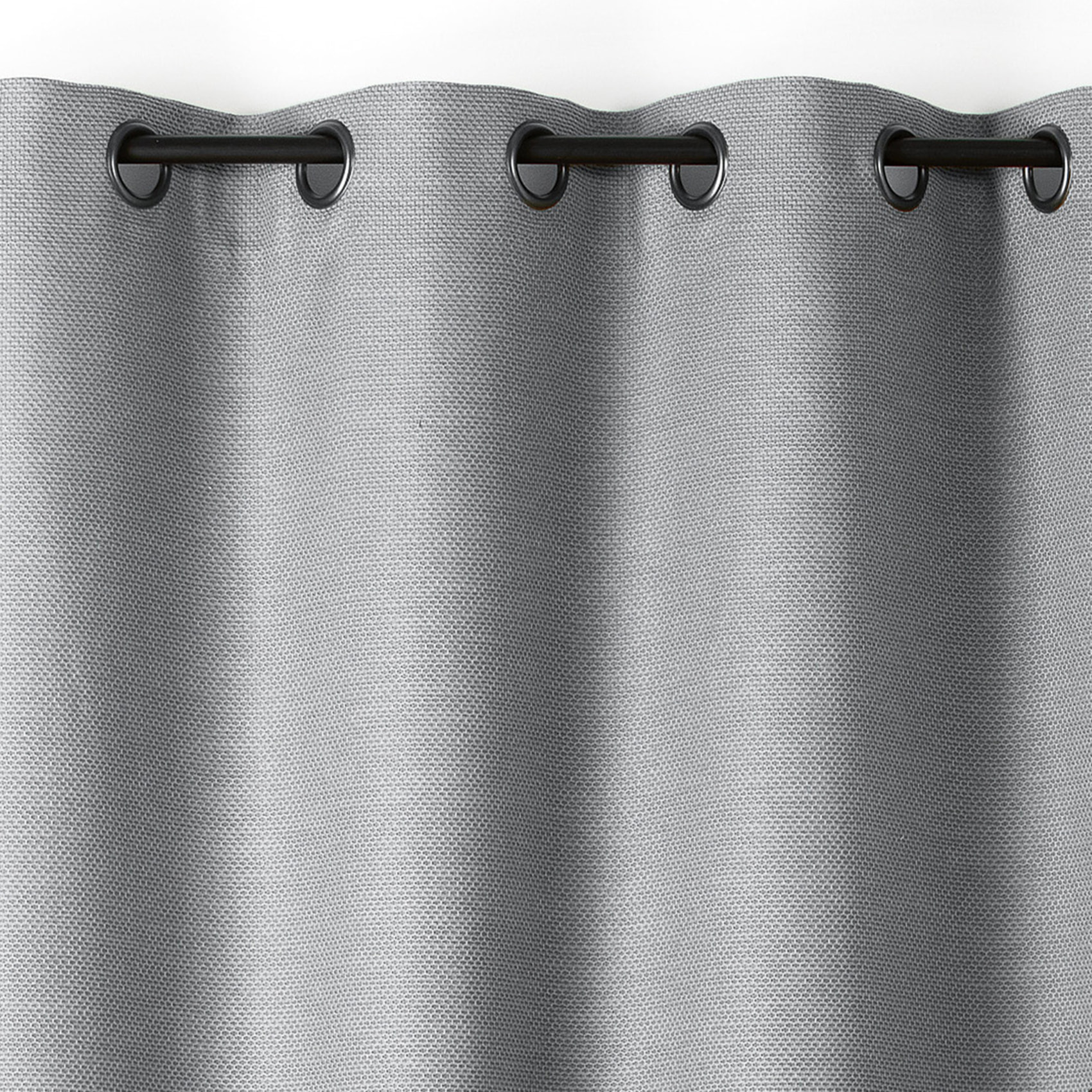 Rideau phonique coton et chanvre tressage naturel - Bleu