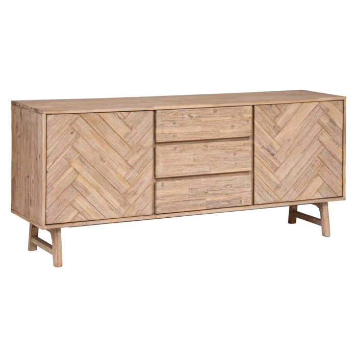 Buffet 2 portes "Aeris" acacia 180x80cm