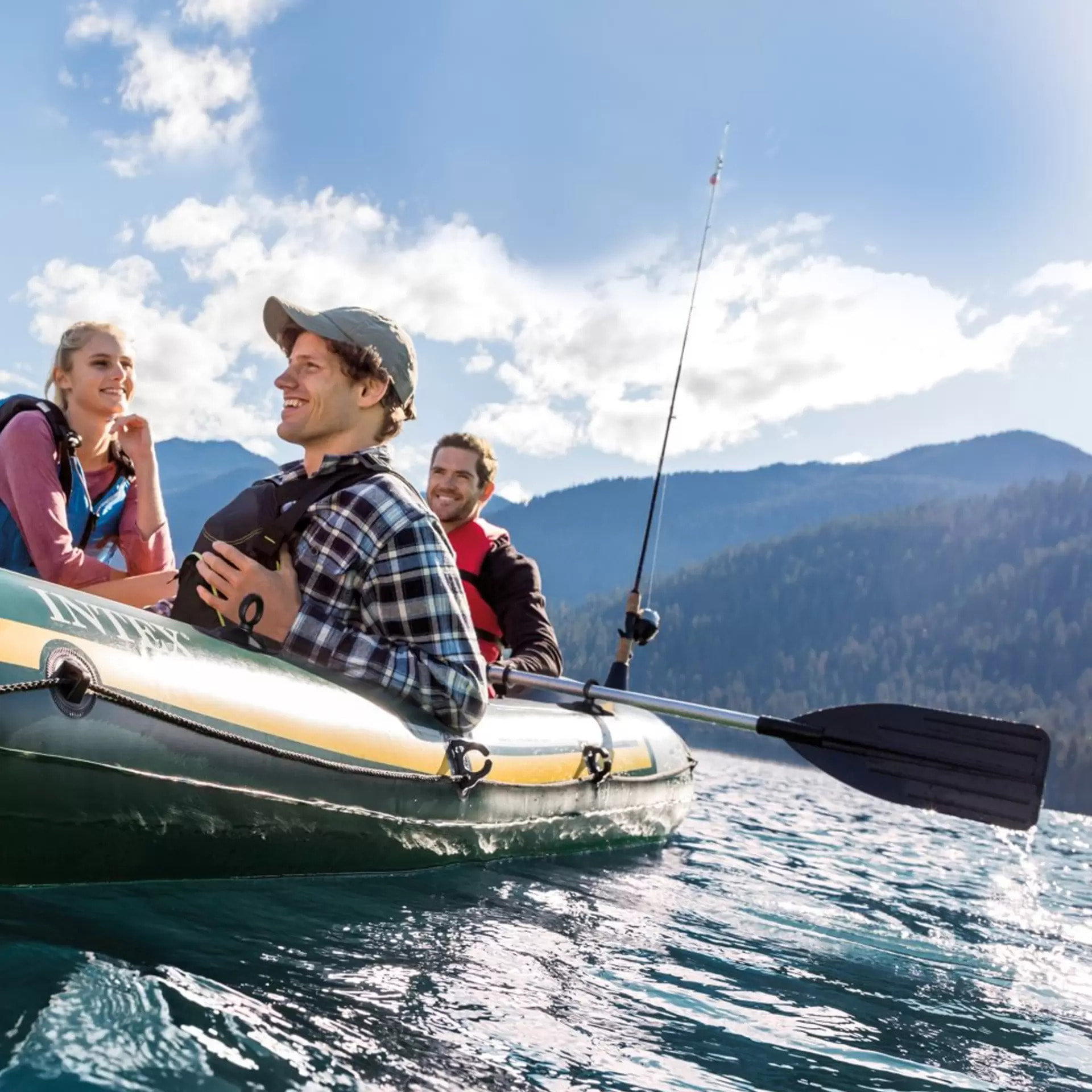 Intex Coppia di Remi in Alluminio per Canotti, 137 cm