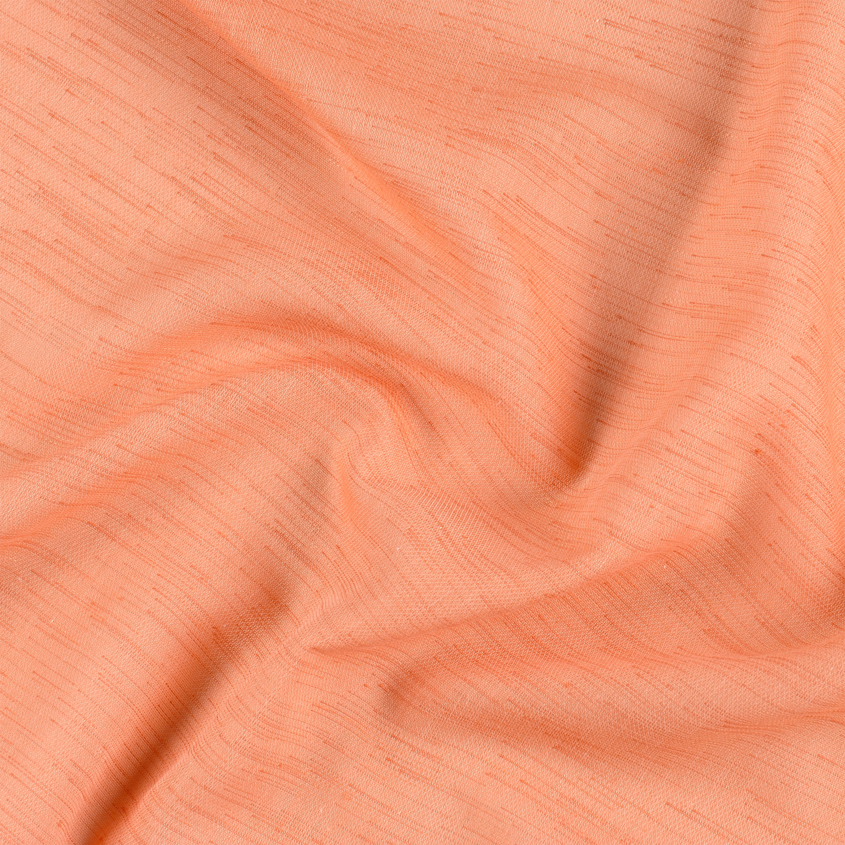 Voilage polycoton toucher doux et souple - Orange