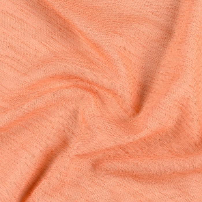 Voilage polycoton toucher doux et souple - Orange