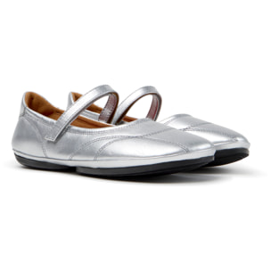 Bailarinas - CAMPER Right Nina - Plateado - Piel lisa
