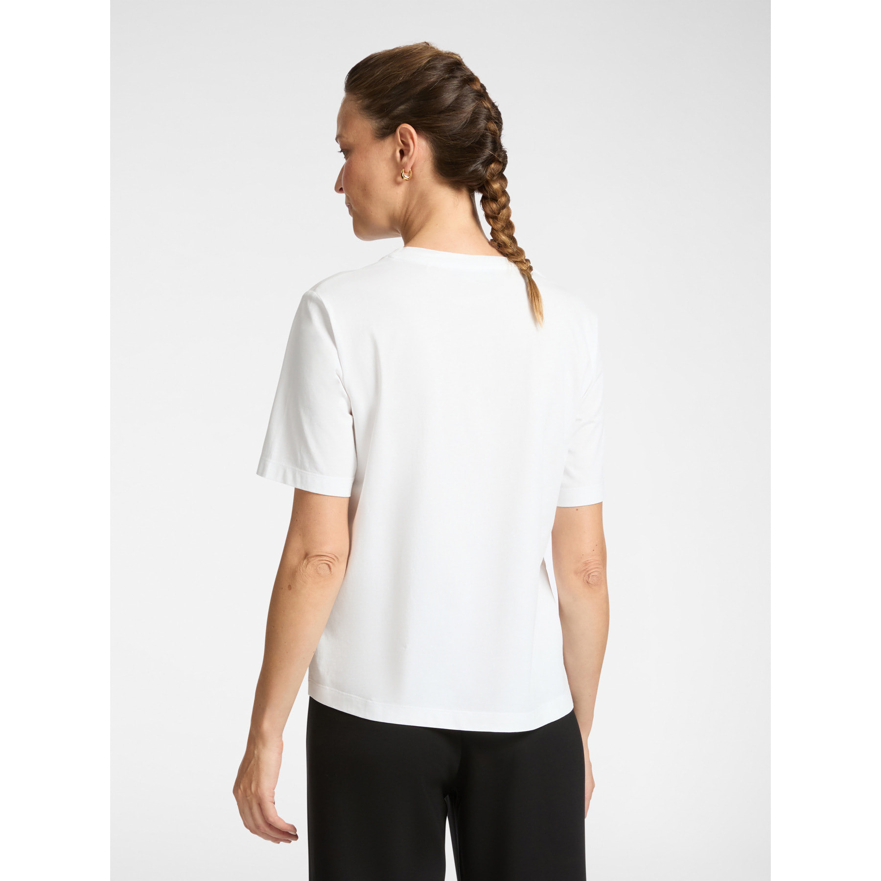 Elena Mirò - T-shirt relaxed fit con ricamo Monogram - Bianco