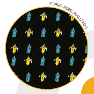 Fornite Crazy Banana mochila Americano con compartimento portalaptop + carro con protección lateral y stoper frontal, 4 ruedas multidireccionales.