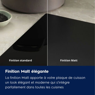 Plaque induction ELECTROLUX LIB60320CL Matt - Finition Noir Mat 3 foyers